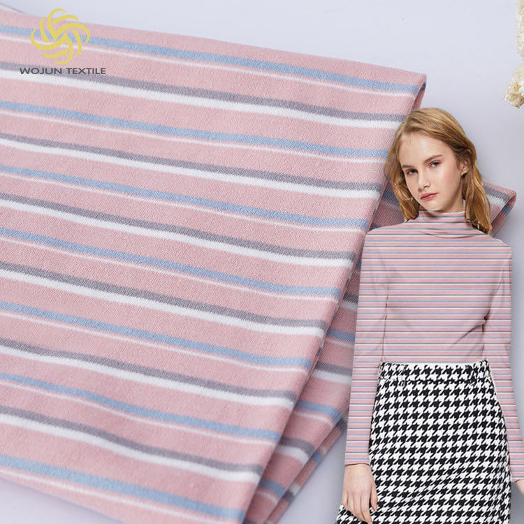Yarn-Dyed cloth Comfortable And Breathable and soft Striped Knit Fabric For T-Shirt Υφασμένο με νήματα