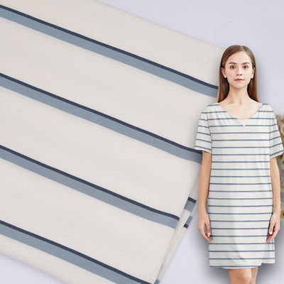 Καλή τιμή. Το μαλακό νήμα που βάφεται πλέκει το ύφασμα, ενιαίο ύφασμα πυτζαμών βαμβακιού προσώπου 5201 ριγωτό σε απευθείας σύνδεση