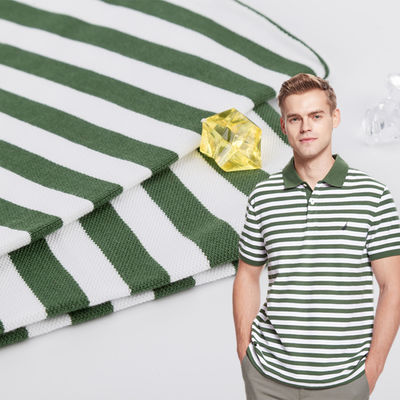 Καλή τιμή. Ανθεκτικό στις ρυτίδες ραβδωτό πλεκτό ύφασμα 100% βαμβάκι σε απευθείας σύνδεση