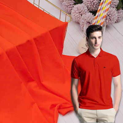 Γλυκό στερεό πλεκτό ύφασμα 32S 210gsm μαλακό Tencel Spandex καλοκαιρινό ρούχο ύφασμα
