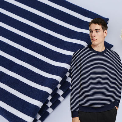 Καλή τιμή. Υποστήριξη προσαρμογής και φιλικό προς το δέρμα άνετο ραβδωτό πλεκτό ύφασμα για γαλλικό Terry σε απευθείας σύνδεση