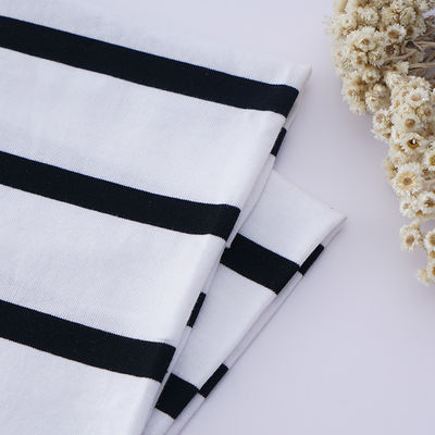 Καλή τιμή. Ελαφρύ και φιλικό προς το περιβάλλον, φιλικό προς το δέρμα, ραβδωτό πλεκτό ύφασμα για φόρεμα γυμναστικής σε απευθείας σύνδεση