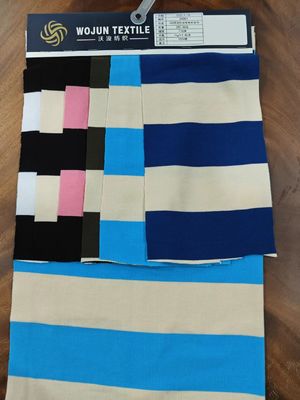 Καλή τιμή. Αναπνευστικό κλασικό άνετο ραβδωτό πλεκτό ύφασμα για μπλουζάκι πόλο σε απευθείας σύνδεση