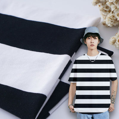 Καλή τιμή. Αναπνευστικό και απαλό μαλακό καθαρή υφή ραβδωτό πλεκτό ύφασμα για φόρεμα σε απευθείας σύνδεση