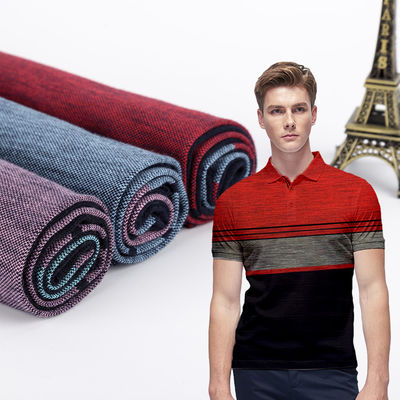 Καλή τιμή. Πνευστικό και απορροφητικό του ιδρώτα βαμβάκι απλό πουκάμισο ραβδωτό πλεκτό ύφασμα για ρούχα σε απευθείας σύνδεση