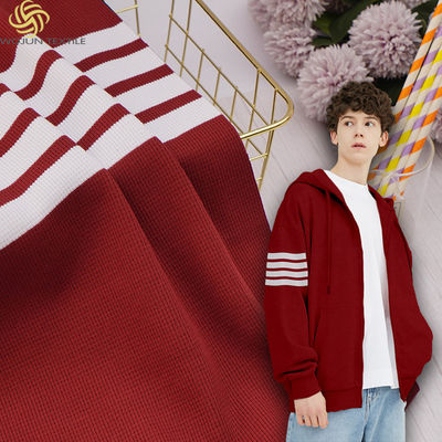 Καλή τιμή. Φιλικό προς το δέρμα, άνετο και υγρασία-απορροφικό ριγέ πλεκτό ύφασμα για αθλητικά ρούχα σε απευθείας σύνδεση