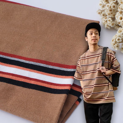 Καλή τιμή. Φιλικό προς το δέρμα και αναπνευστικό υγρασία-απορροφούντα ριγέ πλεκτά ύφασμα για περιστασιακή χρήση σε απευθείας σύνδεση