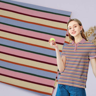 Καλή τιμή. Ελαφρύ και υγρασία-απορροφούν και ομαλό ριγέ πλεκτό ύφασμα για την περιστασιακή χρήση σε απευθείας σύνδεση