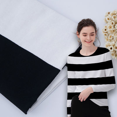 Καλή τιμή. Εύκολο και υγρασία-απορροφητικό και λεία ριγέ πλεκτά υφάσματα για την καθημερινή χρήση σε απευθείας σύνδεση