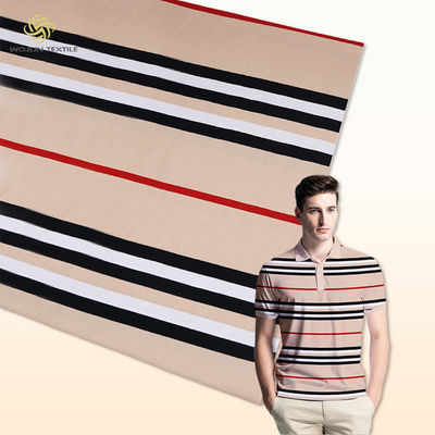 Καλή τιμή. Εύκολο στη συντήρηση και ανθεκτικό στις ρυτίδες ραβδωτό πλεκτό ύφασμα για πολυάσχολο τρόπο ζωής σε απευθείας σύνδεση