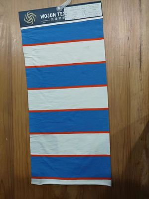 Καλή τιμή. Υγιές, ανθεκτικό στην φθορά και στις ρυτίδες, ραβδωτό πλεκτό ύφασμα για γαλλικό τέρυ σε απευθείας σύνδεση