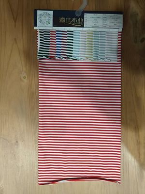 Καλή τιμή. Ελαφρύ και φιλικό προς το δέρμα άνετο ριγέ υλικό ύφασμα για μπλουζάκι σε απευθείας σύνδεση