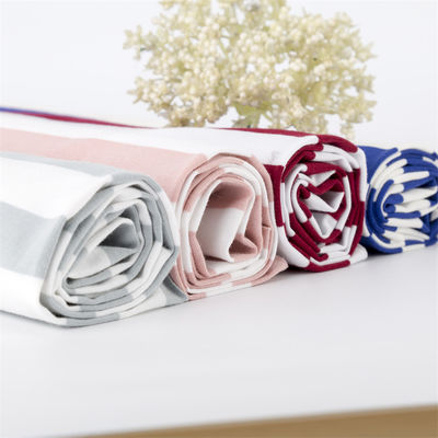 Καλή τιμή. Υγιές, απαλό, φιλικό προς το δέρμα, καλή ελαστικότητα, φυσικό ραβδωτό πλεκτό ύφασμα για καθημερινή χρήση σε απευθείας σύνδεση