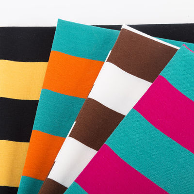 Καλή τιμή. Εύκολο και μοντέρνο και φιλικό προς το δέρμα ραβδωτό πλεκτό ύφασμα για μπλουζάκι πόλο σε απευθείας σύνδεση