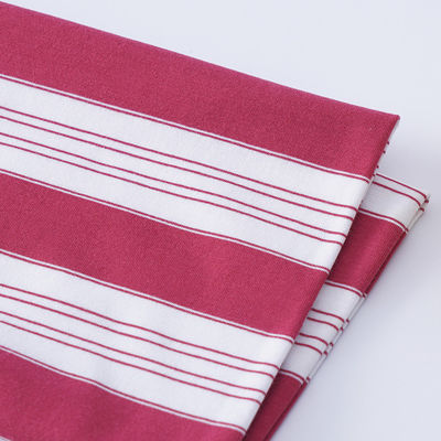 Καλή τιμή. Υγιές και απαλό ισχυρό ανθεκτικό φυσικό ραβδωτό πλεκτό ύφασμα για μπλουζάκι σε απευθείας σύνδεση