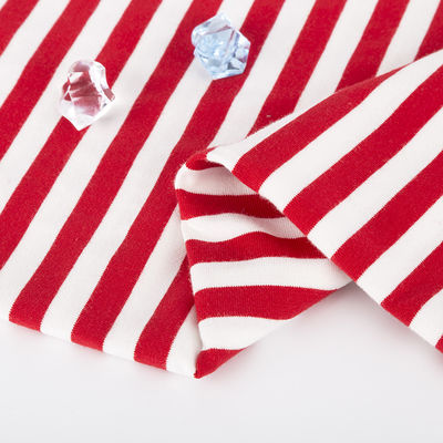 Καλή τιμή. Εύκολο στη φροντίδα και αναπνευστικό και υγροσκοπικό ραβδωτό πλεκτό ύφασμα για καθημερινή χρήση σε απευθείας σύνδεση