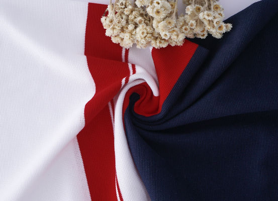 Καλή τιμή. Αναπνευστικό και φυσικό άνετο ραβδωτό πλεκτό ύφασμα για καθημερινή χρήση σε απευθείας σύνδεση