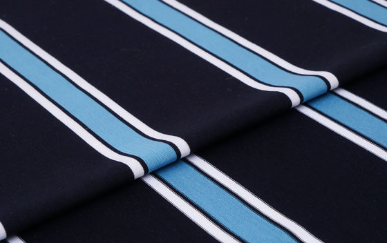 Καλή τιμή. Φιλικό προς το δέρμα και υγιεινό άνετο υδροσκοπικό ραβδωτό πλεκτό ύφασμα για μπλουζάκι σε απευθείας σύνδεση