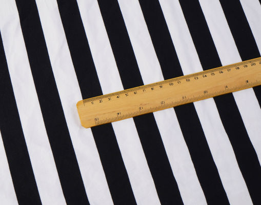 Καλή τιμή. Φυσικό υγρασία Wicking υγιές και απλό ραβδωτό πλεκτό ύφασμα για μπλουζάκι σε απευθείας σύνδεση