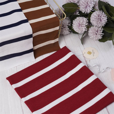 Καλή τιμή. Ελαφρύ, ανθεκτικό στην φθορά, απορροφητικό του ιδρώτα, ραβδωτό πλεκτό ύφασμα για μπλούζα πόλο σε απευθείας σύνδεση