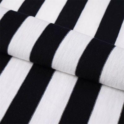 Καλή τιμή. Εύκολο και αναπνευστικό μαλακό, ελαφρύ, φιλικό προς το δέρμα, ραβδωτό πλεκτό ύφασμα για μπλουζάκι σε απευθείας σύνδεση