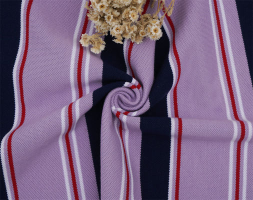 Καλή τιμή. Εύκολο και φιλικό προς το δέρμα ανθεκτικό στην φθορά ραβδωτό πλεκτό ύφασμα για καθημερινή χρήση σε απευθείας σύνδεση