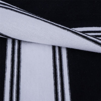 Καλή τιμή. Φιλικό προς το δέρμα, άνετο και αναπνευστικό ραβδωτό πλεκτό ύφασμα για καθημερινή χρήση σε απευθείας σύνδεση