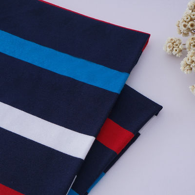 Καλή τιμή. Υγιές και άνετο και φιλικό προς το δέρμα ριγέ υφάσματα για μπλουζάκι πόλο σε απευθείας σύνδεση