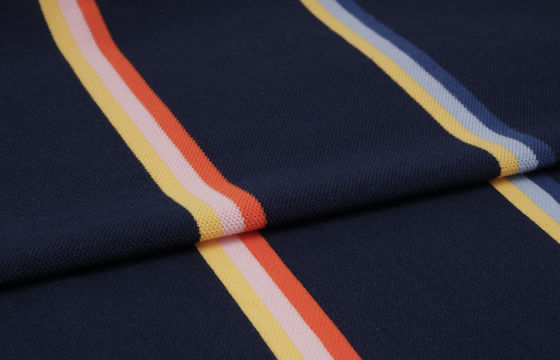 Καλή τιμή. Εύκολο και φυσικό υλικό για το δέρμα υγιές ραβδωτό πλεκτό για μπλουζάκι σε απευθείας σύνδεση