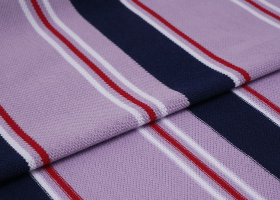 Καλή τιμή. Υγιές, φιλικό προς το περιβάλλον και αναπνευστικό ραβδωτό πλεκτό ύφασμα για μπλουζάκι σε απευθείας σύνδεση