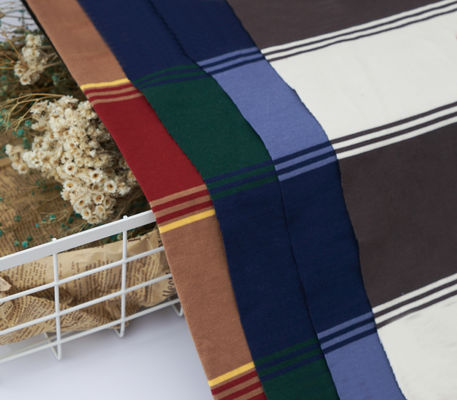 Άνετο και με καλή υφή Υγιεινό μαλακό ριγέ πλεκτό ύφασμα για T-Shirt