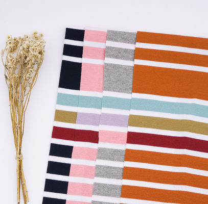 Καλή τιμή. Υγιές, άνετο και αναπνευστικό ριγέ υφάσματα για μπλουζάκια σε απευθείας σύνδεση