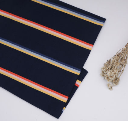 Υγιές και εύθραυστο ανθεκτικό στην φθορά αναπνευστικό ριγέ πλεκτό ύφασμα για μπλουζάκι