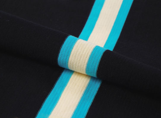 Καλή τιμή. Αναπνεύσιμο και μαλακό και ανθεκτικό στην φθορά, ανθεκτικό στις ρυτίδες, ριγέ πλεκτό ύφασμα για μπλούζα πόλο σε απευθείας σύνδεση