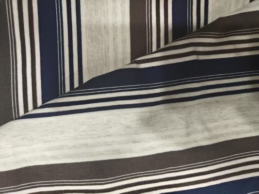 Διαπνέον Βαρύ Βάρος Ριγέ Πλεκτό Ύφασμα 95% Βαμβάκι 5% Σπαντέξ