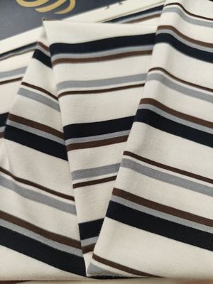 Healthy And  soft And Comfortable Textured Striped Knit Fabric For loungewear