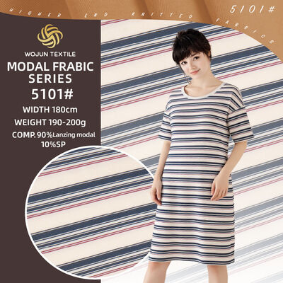 Καλή τιμή. Εύκολο και υγιές και ανθεκτικό και απαλό ριγέ υφάσματα για μπλουζάκια και ρούχα για το σπίτι σε απευθείας σύνδεση