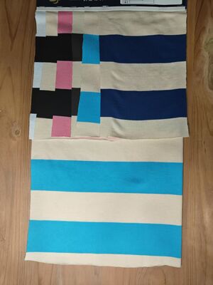 Καλή τιμή. Καθαρό βαμβάκι, άνετο, αναπνευστικό και φιλικό προς το δέρμα, ραβδωτό πλεκτό ύφασμα για μπλούζα πόλο σε απευθείας σύνδεση