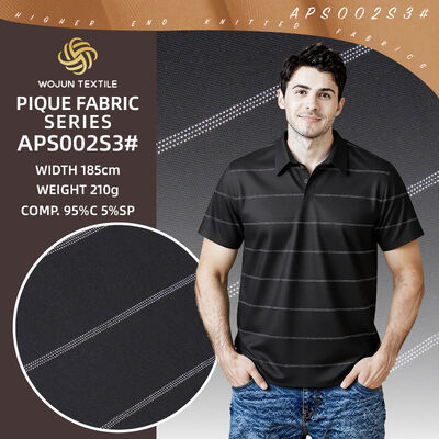 Καλή τιμή. Αισθητό, ανθεκτικό στην φθορά υψηλής ποιότητας ανθεκτικό ριγέ υφάσματα για μπλουζάκι πόλο σε απευθείας σύνδεση